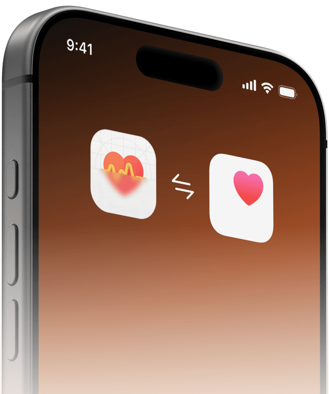 iPhone showing Health Connect privately syncing with Apple Health