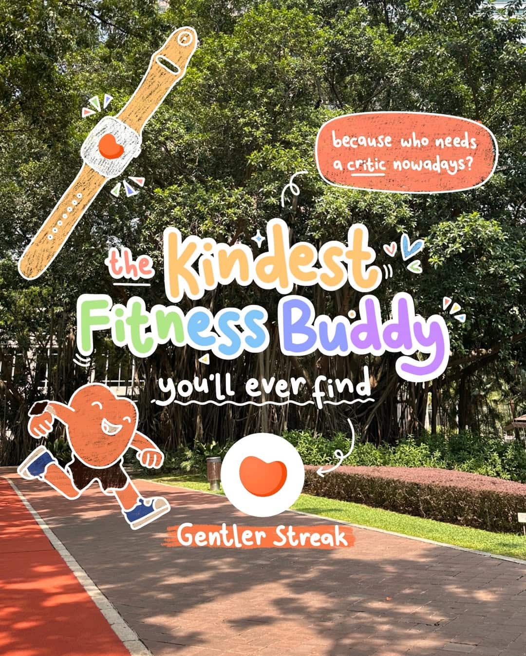 having a fitness buddy makes everything easier, no? 🏃🏻♀️ someone to remind you to move. 🛌 someone to tell you to rest. 👏 someone who actually celebrates your small wins. ideally, that’s your friends, your partner, your family. but on the days they’re busy (or you’re doing this alone), @gentlerstreak has your back 🫂 it’s the only virtual fitness buddy you’ll ever need. it NEVER shames or pressures you into moving your body 🥰🥰 and for valentine’s day (13–14 feb), they’re offering 40% off the yearly plan 🧡 you can even share it with up to 5 people via Family Sharing 🧓🏻👨🏻👩🏻👩🏾🦱👱♀️ because what’s love if you don’t share it with others? #fitness #workout #health